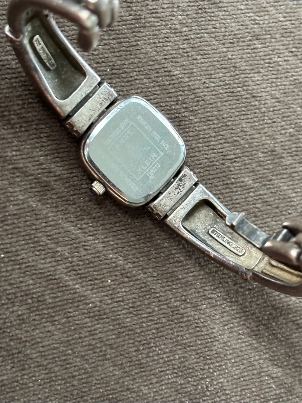 .925 Sterling Silver ANNE KLEIN Women's WRIST WATCH WRISTWATCH Fine Jewelry